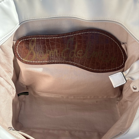 Sam Edelman Monogram Shopper Tote | Logo Canvas Carryall | Great Condition - Picture 6 of 7